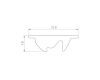 Экран асимметричный Arlight SL-LINE-W20-2500 (Пластик) 033746(1)