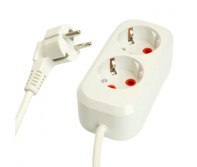 Удлинитель двухместный Stekker Home 49339