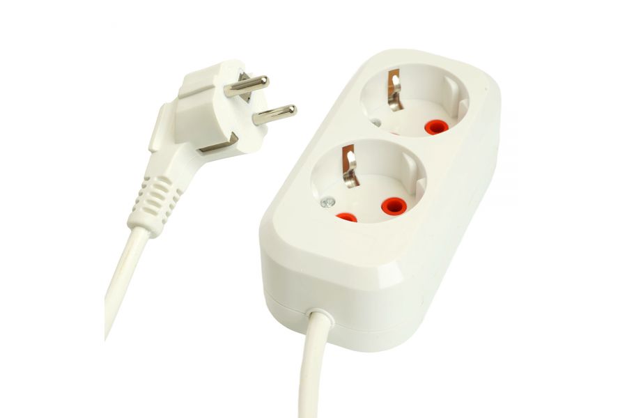 Удлинитель двухместный Stekker Home 49339