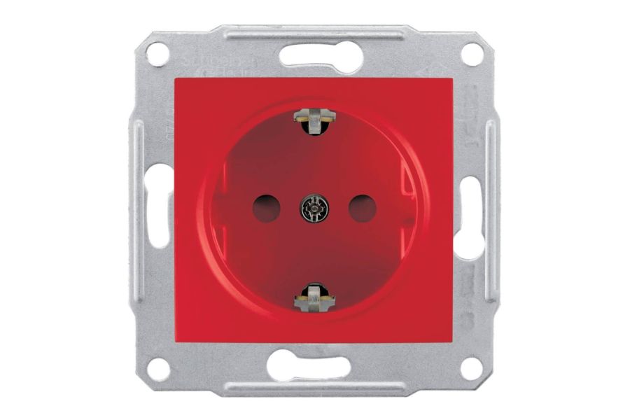 Розетка Schneider Electric Sedna с/з со шторками 16A 250V SDN3000341