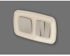 Комплект механизма 1-кл выключателя с самовозвратом OMEGA Серо-бежевый матовый QUANT Ambrella Volt MO361050 (OP3610, VM113)