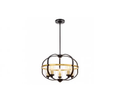 Купить Подвесная люстра Lumina Deco Monterey LDP 1141-5 BK+MD Подвесная люстра Lumina Deco Monterey LDP 1141-5 BK+MD