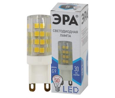 Лампа светодиодная Эра G9 5W 4000K LED JCD-5W-CER-840-G9 Б0027864
