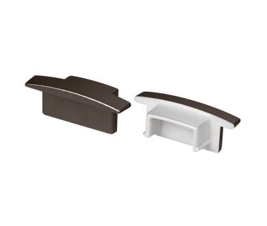 Заглушка Arlight LINE-2308-F BROWN DEEP глухая (Пластик) 066315