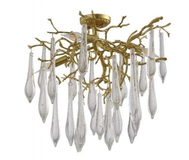 Потолочная люстра Crystal Lux Reina PL5 D600 Gold Pearl