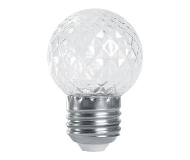 Лампа-строб Feron LB-377 шар прозрачный E27 1W красный 38210