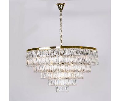 Подвесная люстра Newport 10129+17/C gold М0062139