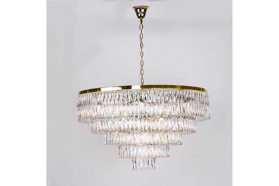Подвесная люстра Newport 10129+17/C gold М0062139