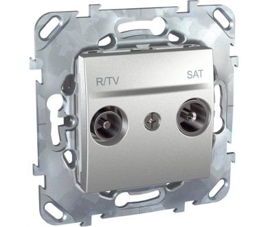 Розетка R-TV/SAT проходная Schneider Electric Unica MGU5.456.30ZD