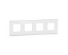 Рамка 4-постовая Schneider Electric Unica New NU600889
