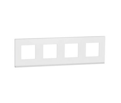 Рамка 4-постовая Schneider Electric Unica New NU600889