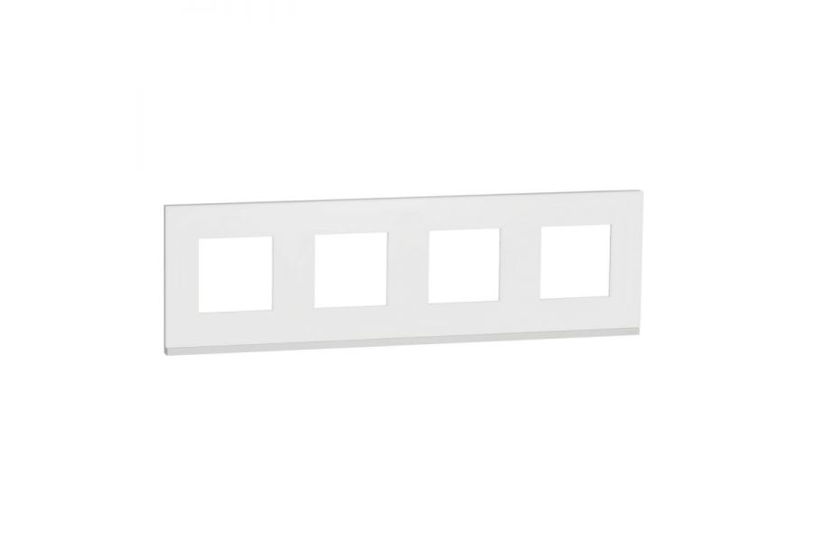 Рамка 4-постовая Schneider Electric Unica New NU600889