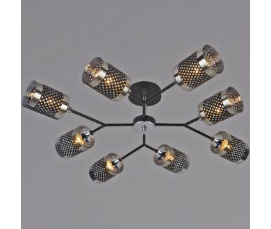 Люстра на штанге Reluce 01405-3.3-08B BK+CR