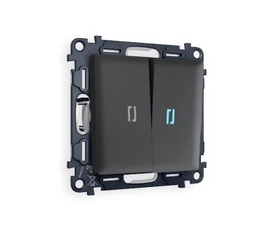Купить Комплект механизма 2-кл выключателя с подсветкой Ambrella Volt Alfa MA904020 Комплект механизма 2-кл выключателя с подсветкой Ambrella Volt Alfa MA904020