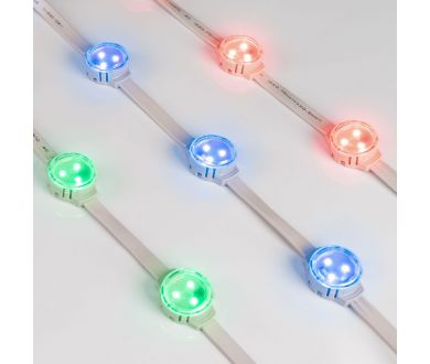 Модуль управляемый Arlight SOLEX-SPI-3535-3-12V RGB 120deg (D30x16mm, 0.75W, IP67) 029240