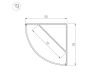 Алюминиевый профиль Arlight KANT-H55-2000 ANOD 044578