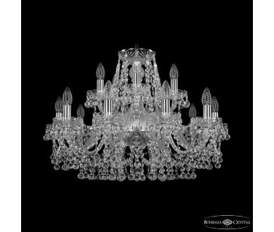 Купить Подвесная люстра Bohemia Ivele Crystal 1409/10+5/240 Ni Подвесная люстра Bohemia Ivele Crystal 1409/10+5/240 Ni
