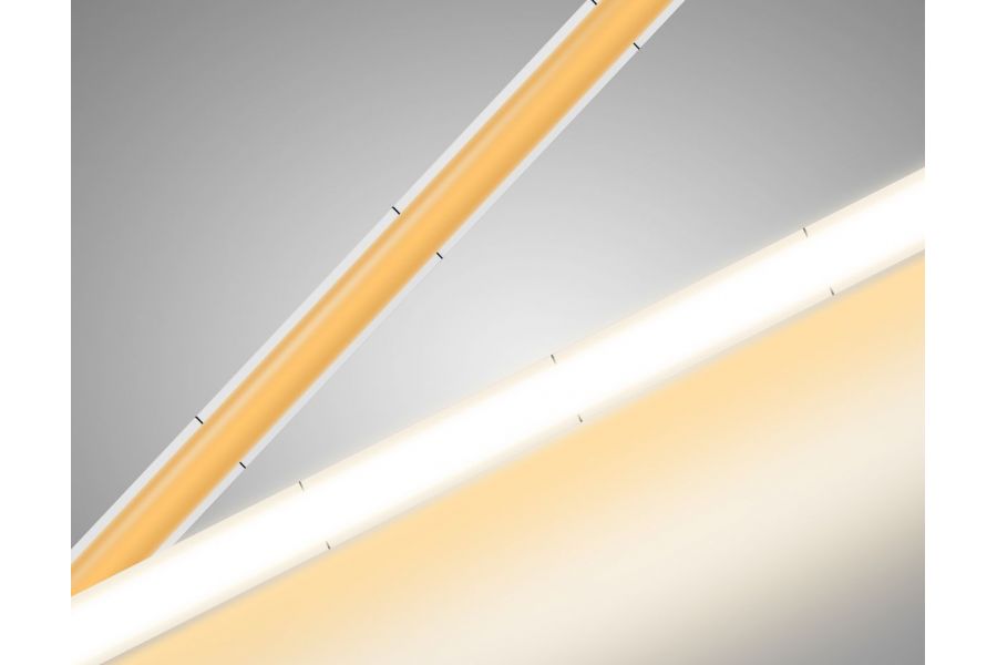 Светодиодная лента Ambrella Light COB 400Led/10W m/ 24V IP20 3000K/ 5m*5mm*2.1mm (2 конт.) GS4611