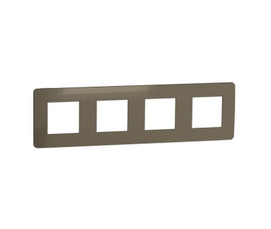 Рамка 4-постовая Schneider Electric Unica New NU280851