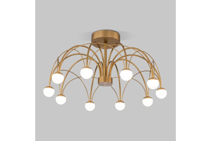 Люстра на штанге Eurosvet Ragno 90031/10 LED золото a069303