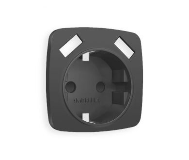 Лицевая панель для розетки с/з со шторками 2USB A+A Ambrella Volt Omega OP9090