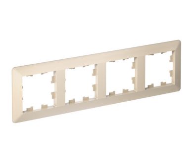 Рамка 4-ая Systeme Electric AtlasDesign Air Бежевый/дымчатый белый ATN220204