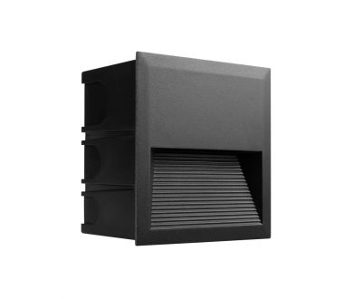 Светильник для ступеней Arlight LTD-RIBONIK-S135x135-5W Warm3000 (Черный, 50 deg, 230V) (IP65 Металл) 062914