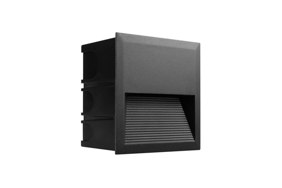 Светильник для ступеней Arlight LTD-RIBONIK-S135x135-5W Warm3000 (Черный, 50 deg, 230V) (IP65 Металл) 062914