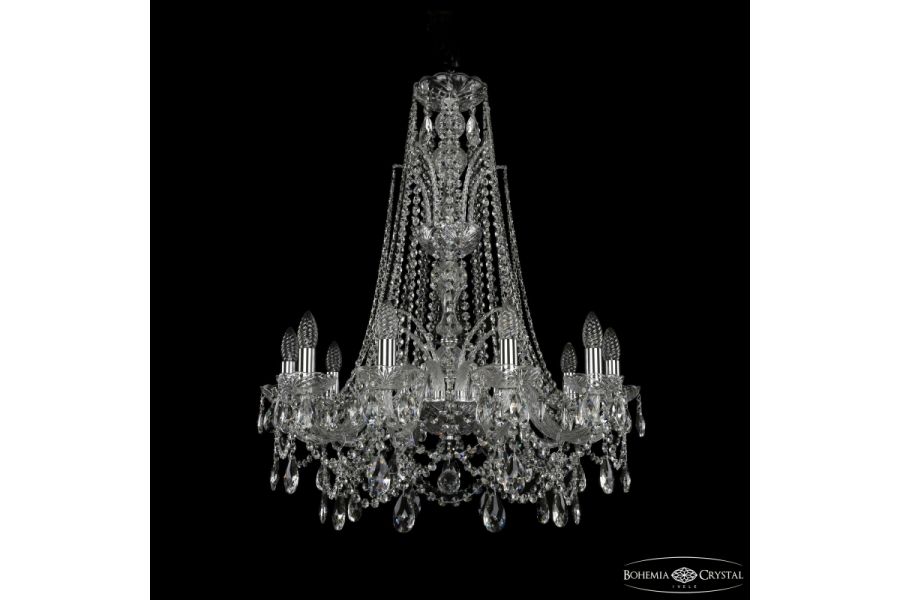 Подвесная люстра Bohemia Ivele Crystal 1411/10/240/XL-84 Ni