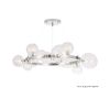 Подвесная люстра Crystal Lux AGATA SP15 V2 CHROME/TRANSPARENTE