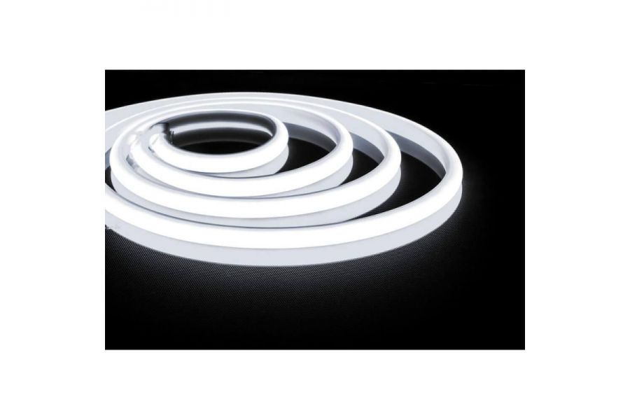 Светодиодная неоновая влагозащищенная лента Feron 14,4W/m 180LED/m 2835SMD холодный белый 5M LS651 32107