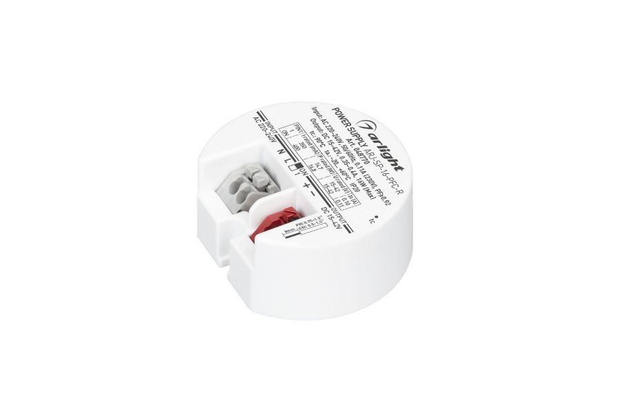 Блок питания Arlight ARJ-SP-16-PFC-R (16W, 15-42V, 0.35-0.4A) 048770