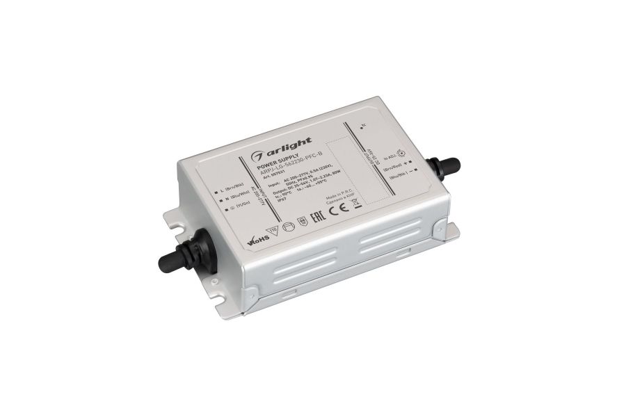 Блок питания Arlight ARPJ-LG-562230-PFC-B (80W, 25-56V, 1.07-2.23A) (IP67 Металл) 057531