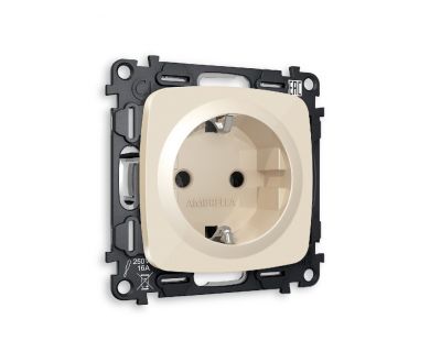 Комплект механизма розетки с/з на винтовых зажимах Ambrella Volt Omega MO306010