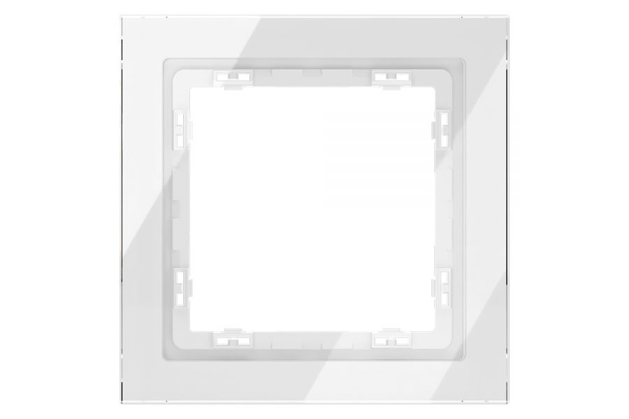 Рамка на 1 пост Voltum S70 VLS110101 (белый, стекло)