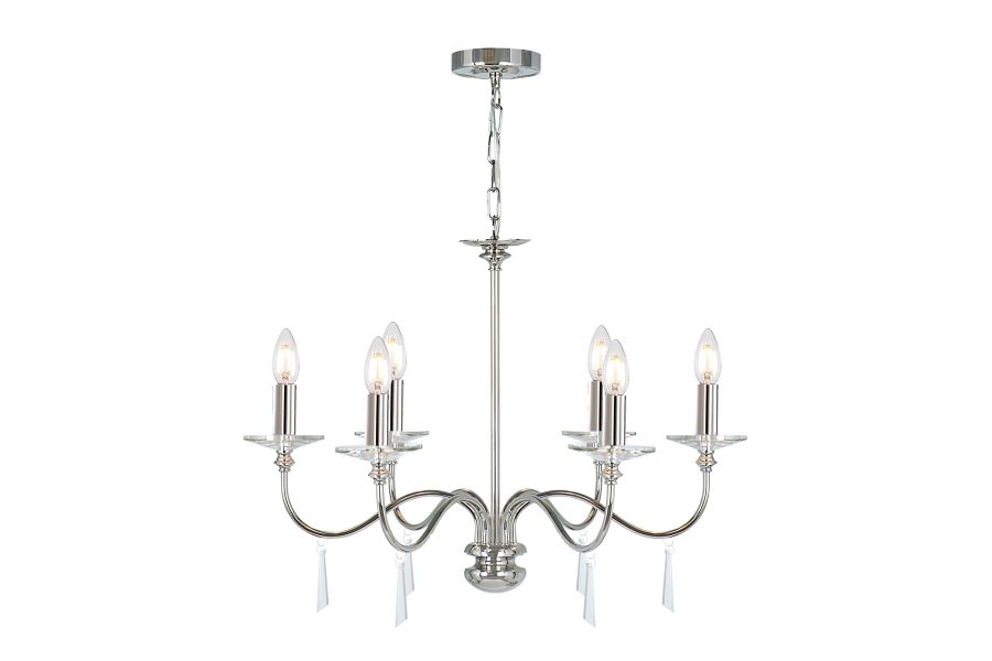 Подвесная люстра Elstead Lighting Finsbury park FP6-POL-NICKEL