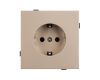 Механизм электрической розетки Arlight SCT-TENDO-MEU1-PL-GD (230V, 16A) 054081