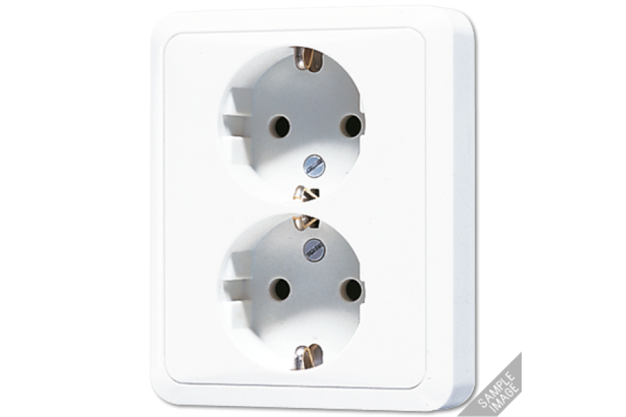 Розетка двухместная Jung CD5020NWW