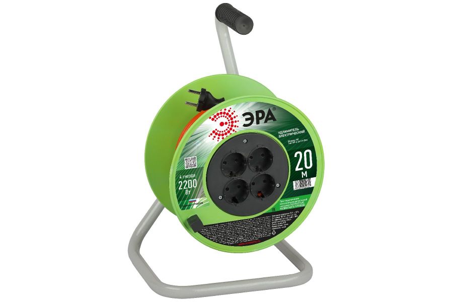 Удлинитель силовой Эра RP-4-2x1.0-20m Б0059781