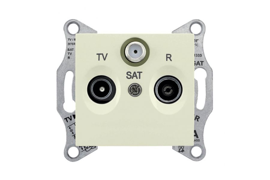 Розетка TV/R/SAT проходная Schneider Electric Sedna 8dB SDN3501247