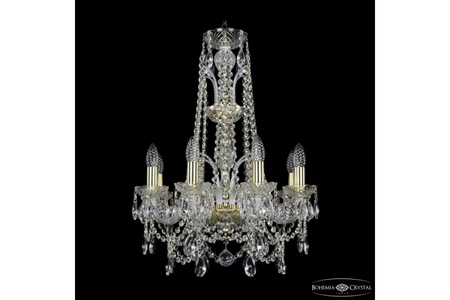 Подвесная люстра Bohemia Ivele Crystal 1411/8/160/XL-65 G