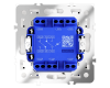 Проходной переключатель двухклавишный с подсветкой Voltum S70 VLS020403 (кашемир)