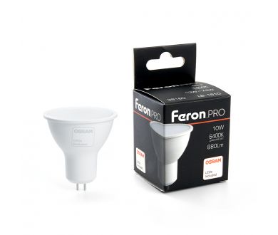 Купить Лампа светодиодная Feron PRO LB-1610 MR16 G5.3 10W 6400K 38160 Лампа светодиодная Feron PRO LB-1610 MR16 G5.3 10W 6400K 38160