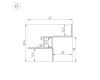 Алюминиевый профиль Arlight СEIL-S12-SHADOW-20-SIDE-3000 WHITE 052241