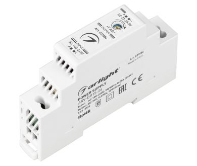 Купить Блок питания Arlight ARV-DR15-24 (24V, 0.63A, 15W) 031084 Блок питания Arlight ARV-DR15-24 (24V, 0.63A, 15W) 031084
