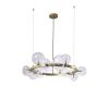 Подвесная люстра Crystal Lux Agata SP15 V2 Gold/Transparente
