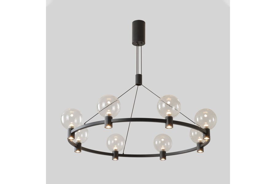 Подвесная люстра Crystal Lux DUET SP56W LED BLACK