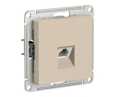 Розетка компьютерная RJ45, кат. 5Е, механизм Systeme Electric AtlasDesign Песочный ATN001283