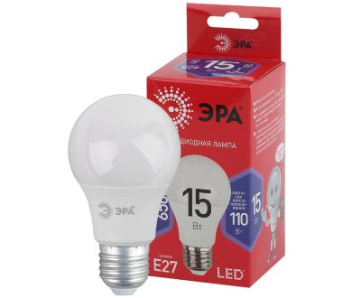 Лампа светодиодная Эра E27 15W 6500K LED A60-15W-865-E27 R Б0046357