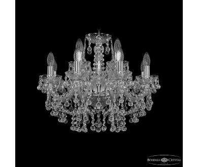 Купить Подвесная люстра Bohemia Ivele Crystal 1409/8+4/195 Ni Подвесная люстра Bohemia Ivele Crystal 1409/8+4/195 Ni